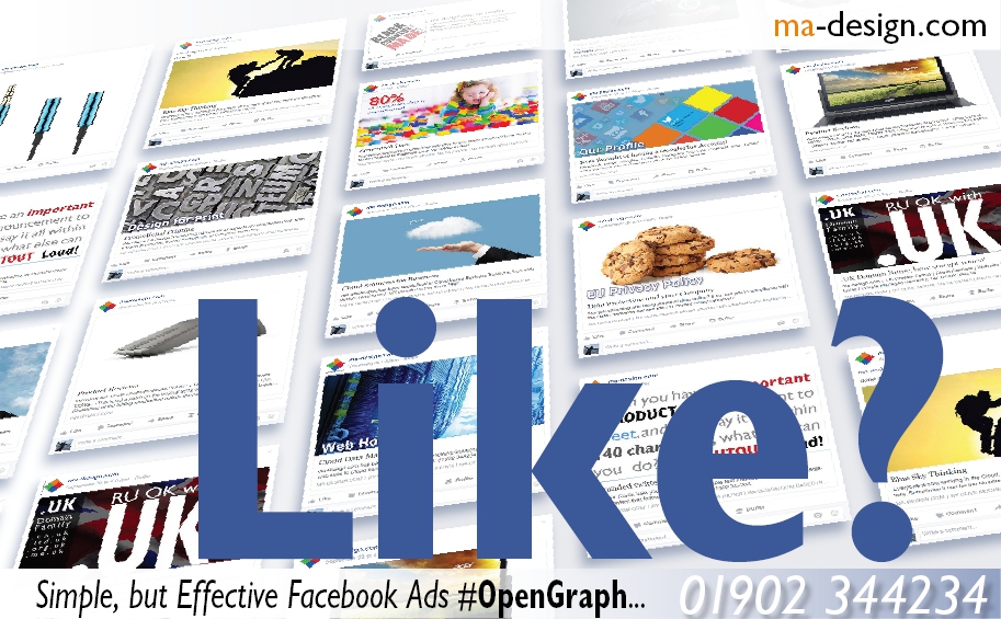 Our most recent Facebook OpenGraph Advert